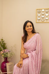 Mauve Saree with Blouse